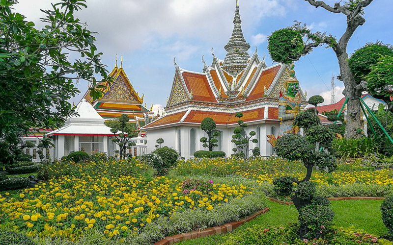 The Garden at Wat Arun, in Bangkok