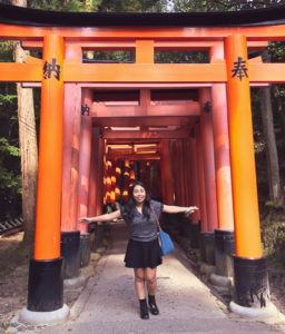 At Fushimi Inari Taisha in Kyoto, Japan