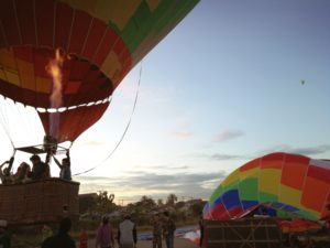 Hot Air Balloons getting ready for lift off